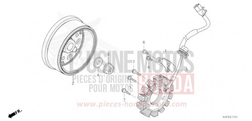 GENERATOR/SCHWUNGRAD (2) Z125MAS de 2025
